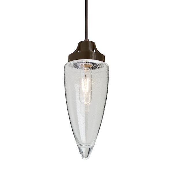 Besa Lighting Sulu Cord Pendant, Clear Bubble, Bronze Finish, 1x60W Incandescent 1JT-SULUCL-BR - main